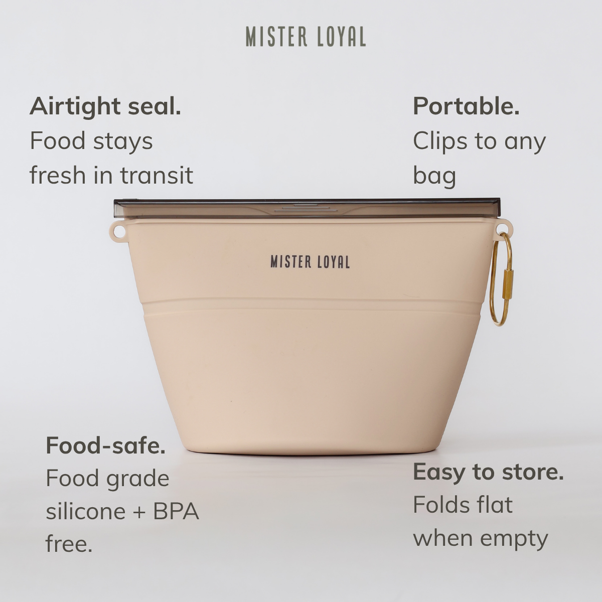 Mister Loyal 2-in-1 Travel Bowl